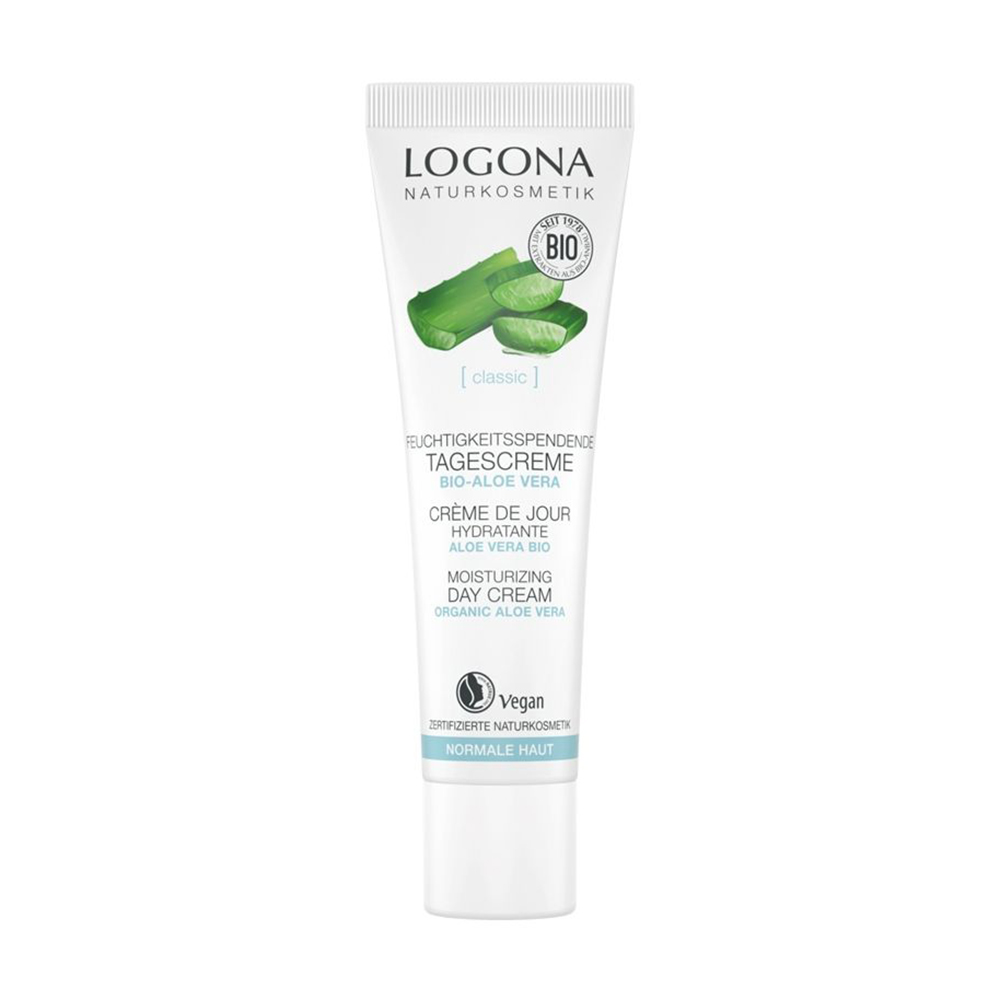 Зволожувальний денний крем для обличчя Logona Aloe Vera Moisturizing Day Cream, 30 мл